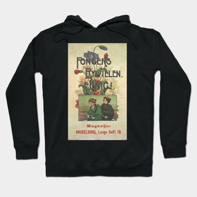 Fongers Rywielen - Vintage Bicycle Poster from 1915 Hoodie by coolville